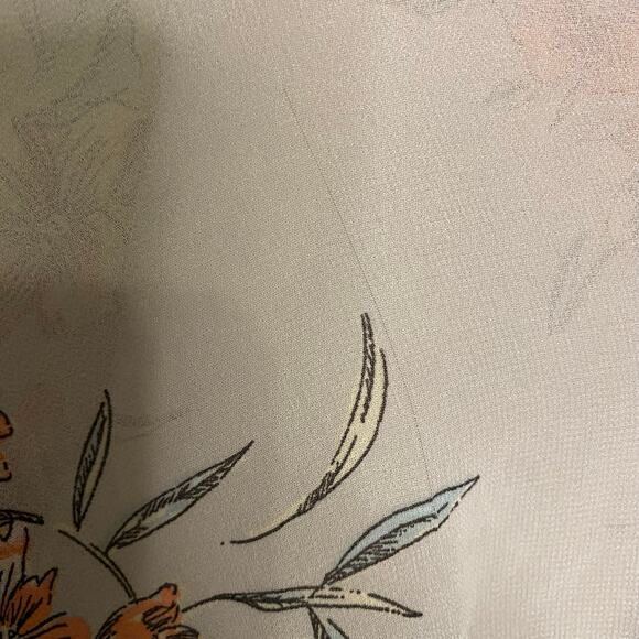 TORRID Lexie Tunic 3X Gray Floral Chiffon Hi-Lo Babydoll Button Romantic Plus - Picture 8 of 9